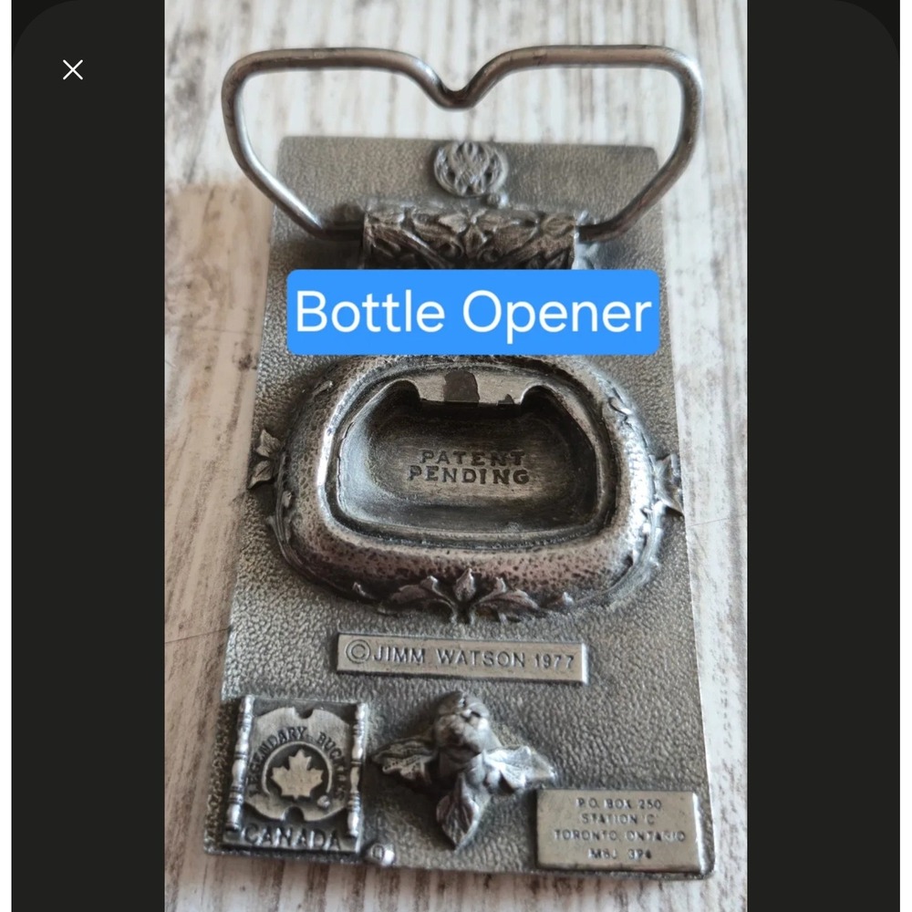 Vintage Legendary Belt Buckle Bottle Opener Carlsberg 1928 Mercedes Truck Pewter